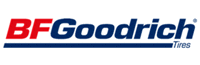 A blue and white logo of goodyear