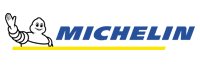 A black background with the word michelin written in blue and yellow.